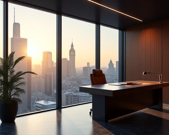 Sophisticated office meeting representing executive financial guidance